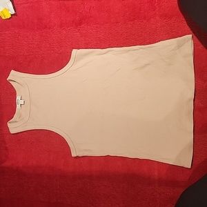 Agolde Ribbed Tank in Latte